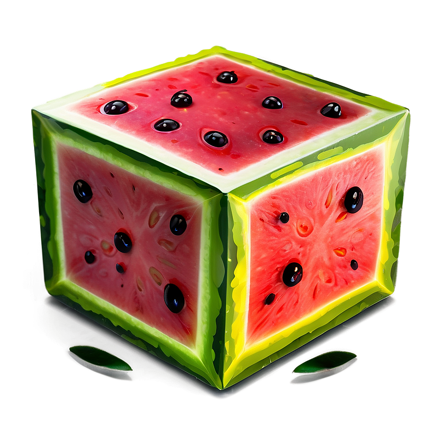 Watermelon Cube Png Bmk PNG Image