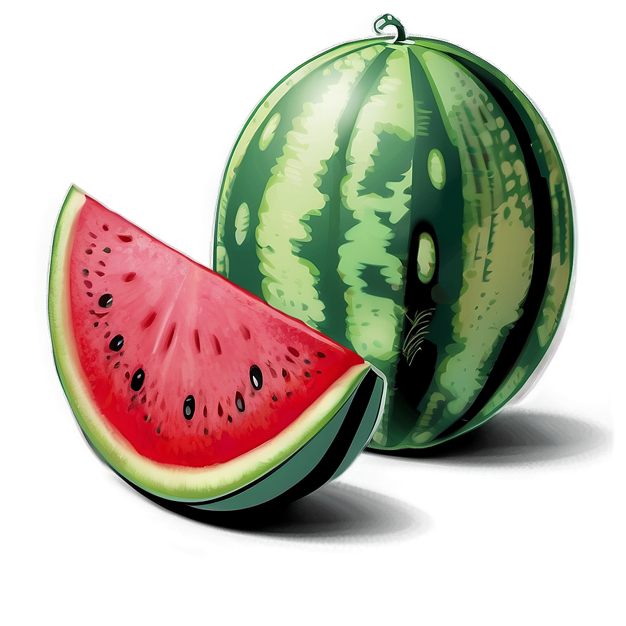 Watermelon Drawing Png Pdr PNG Image