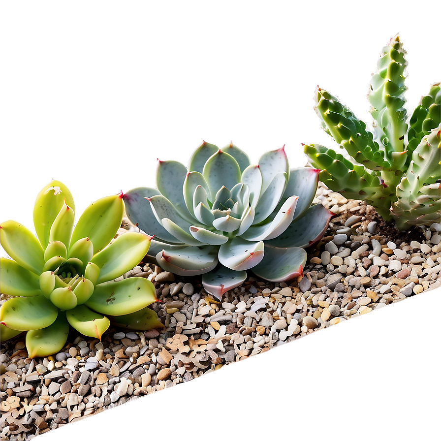 Waterwise Succulent Landscape Png Hht PNG Image