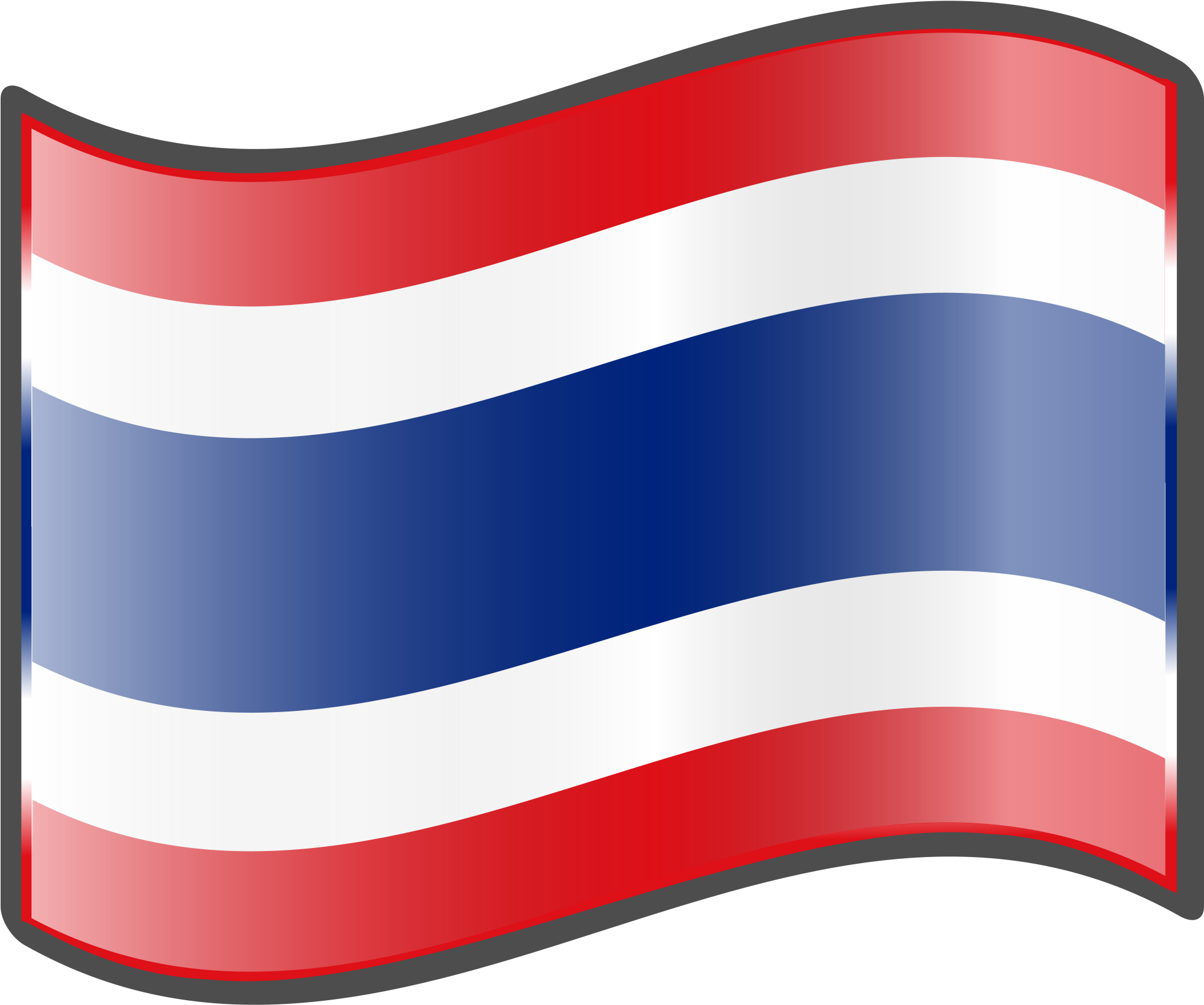 Waving Flagof Thailand PNG Image