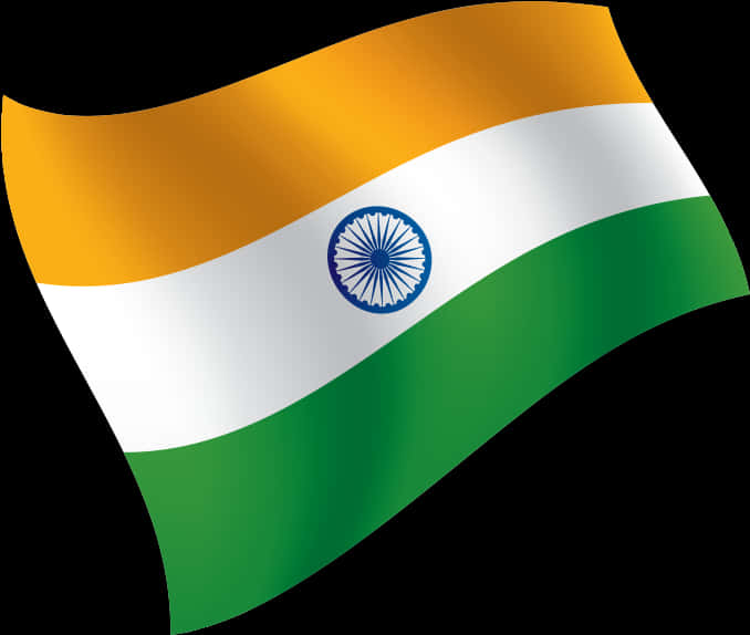 Waving India Flag PNG Image