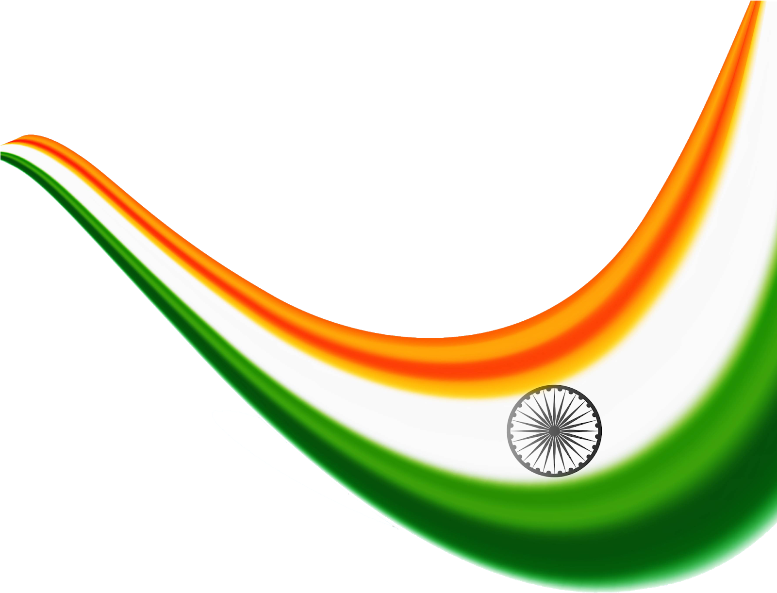 Waving_ Indian_ Flag_ Graphic PNG Image