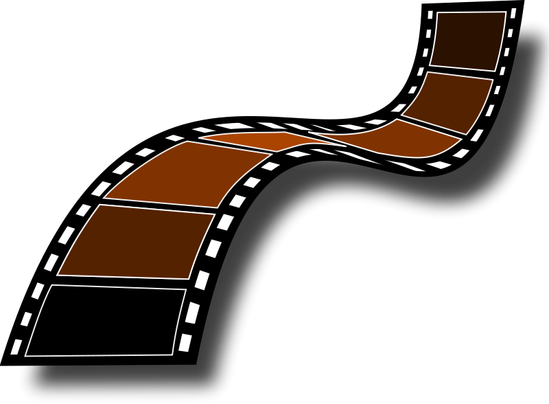 Wavy Film Strip Graphic PNG Image