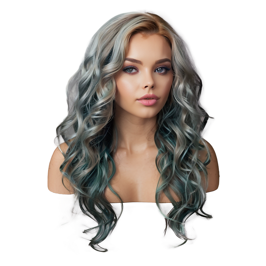 Wavy Hair A PNG Image