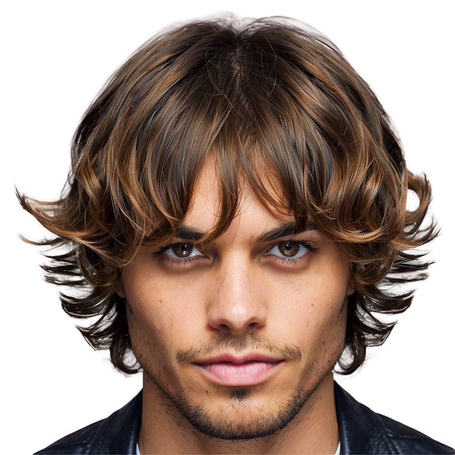 Wavy Shag Haircut Png 06272024 PNG Image