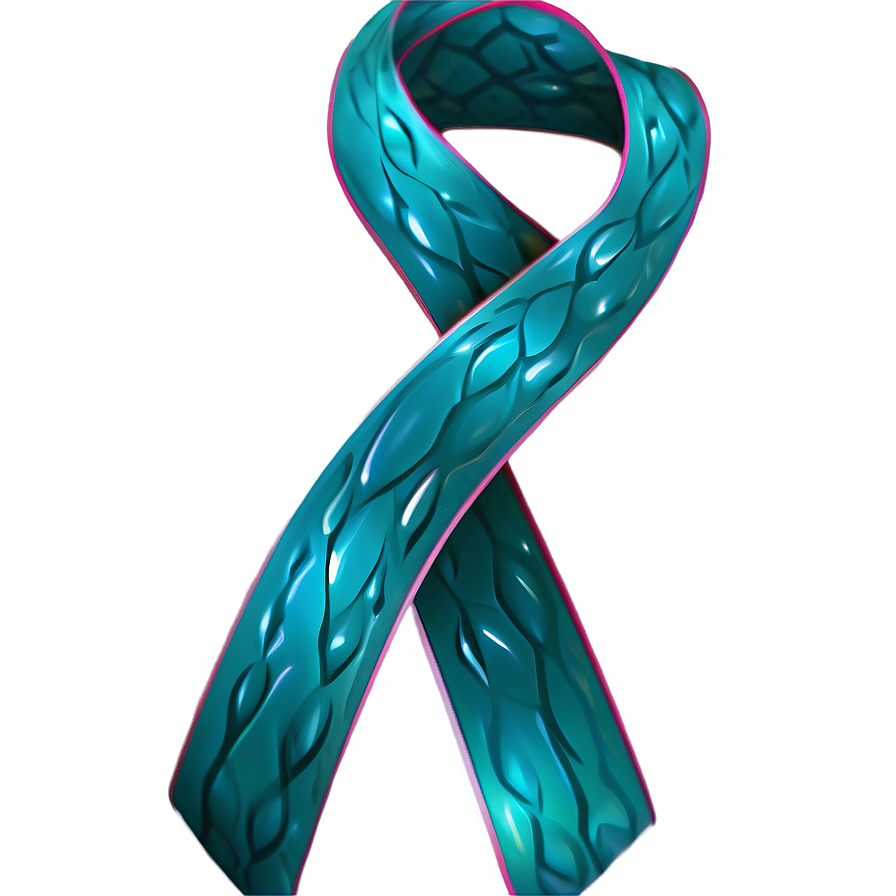 Wavy Teal Ribbon Illustration Png 88 PNG Image