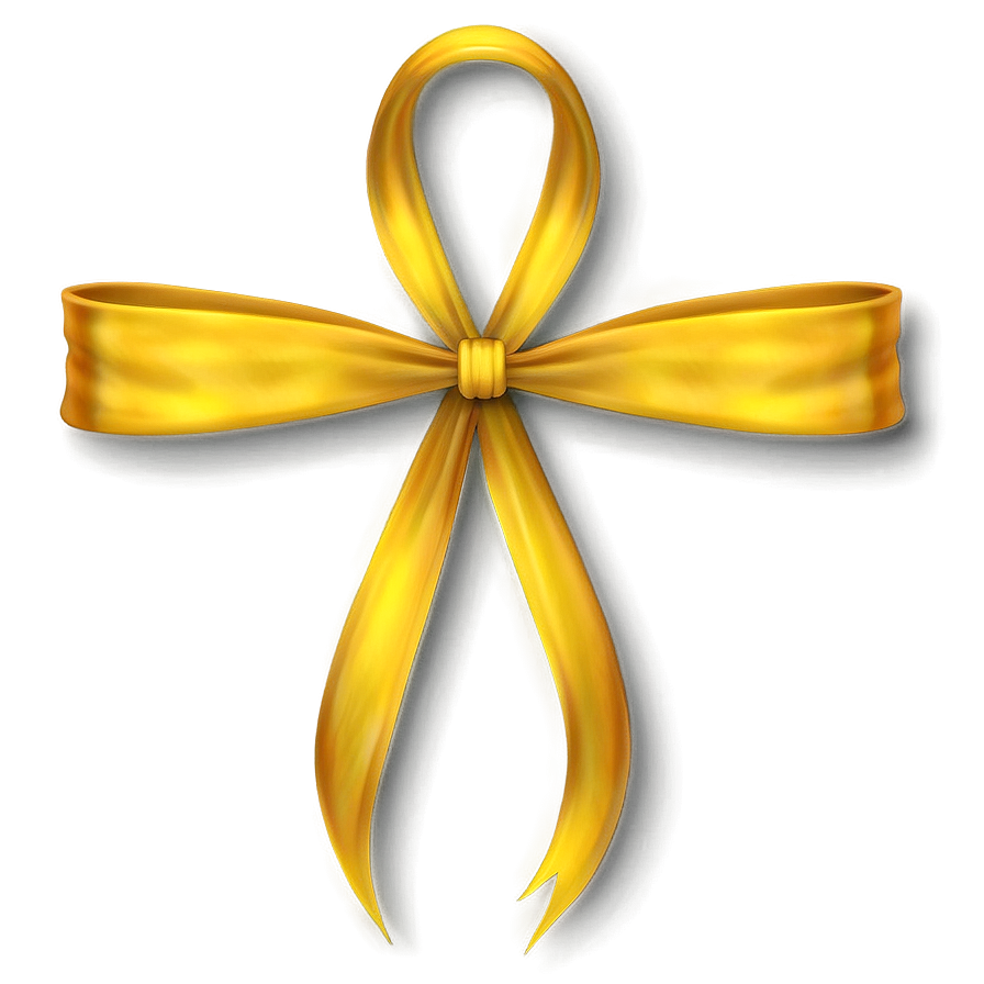 Wavy Yellow Ribbon Png 06262024 PNG Image