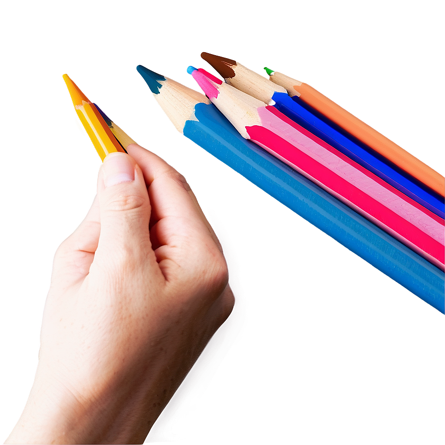 Wax Based Colored Pencils Png Mtq PNG Image