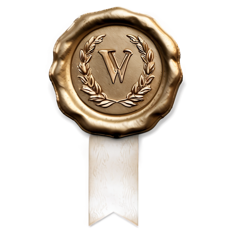 Wax Seal Ribbon Png Kyg93 PNG Image