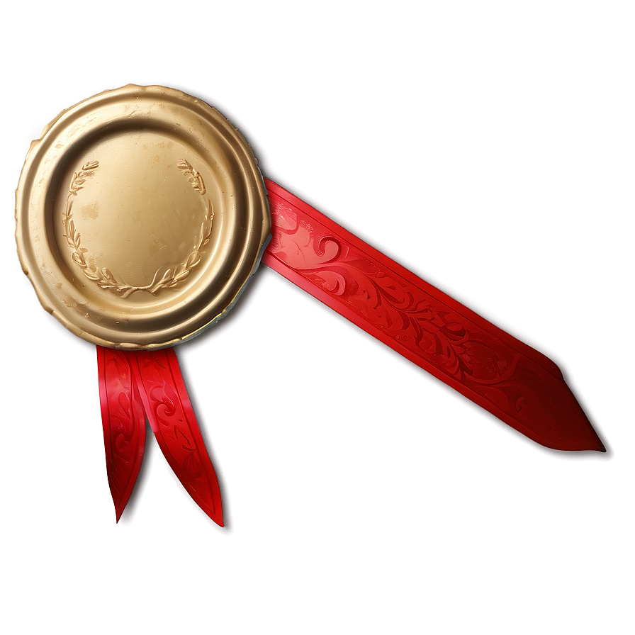 Wax Seal Ribbon Png Rdh17 PNG Image