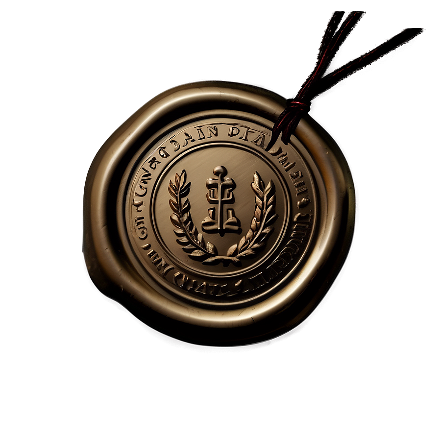 Wax Seal With String Png Uwn63 PNG Image