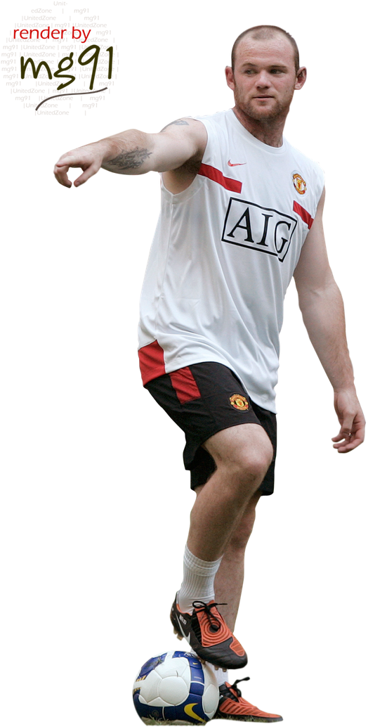 Wayne Rooney Manchester United Training PNG Image