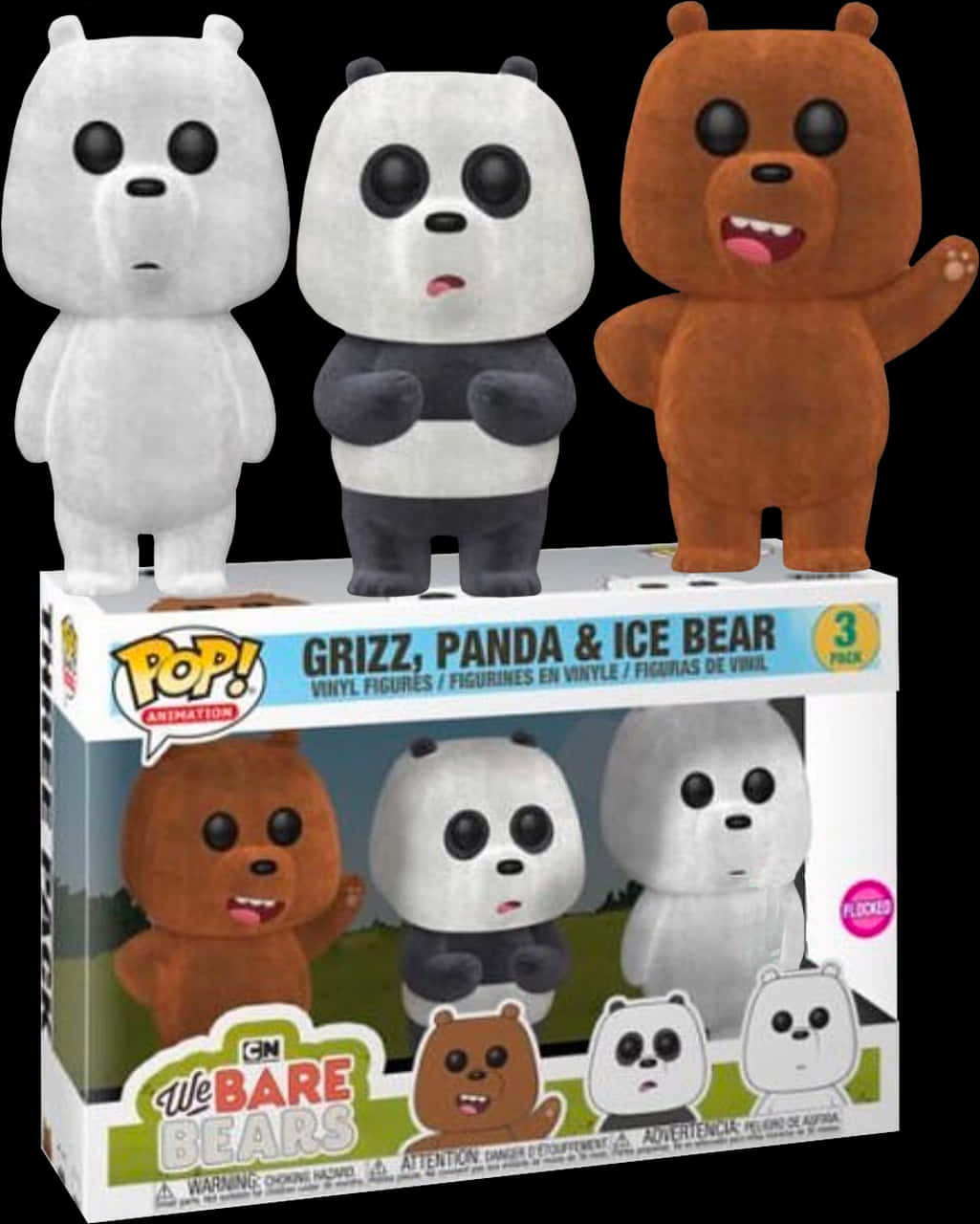 We Bare Bears Funko Pop Figures PNG Image