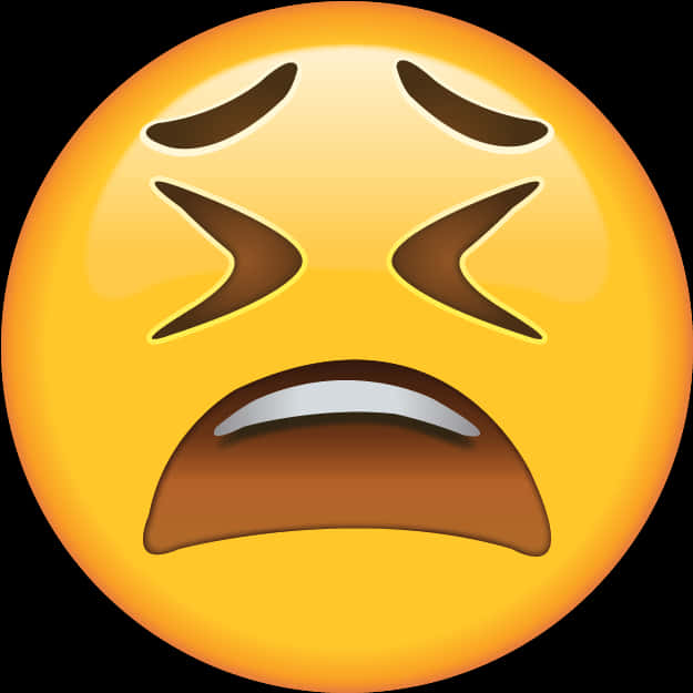 Weary Face Emoji Expression PNG Image