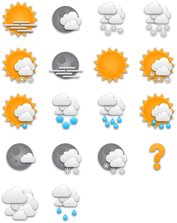 Weather_ Icons_ Collection_ Vector PNG Image