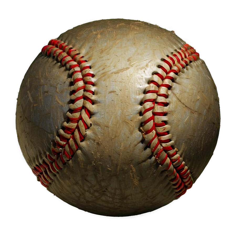 Weathered Baseball Sketch Png 1 PNG Image