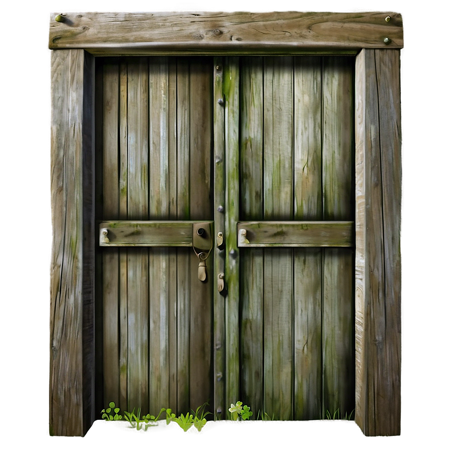 Weathered Farmhouse Door Png 05042024 PNG Image