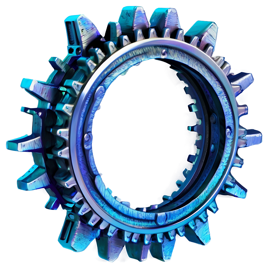 Weathered Iron Cog Png Lrn56 PNG Image