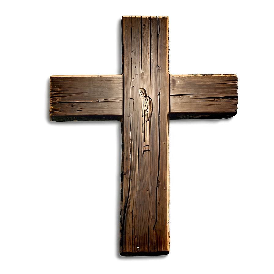 Weathered Wooden Cross Png Ird PNG Image