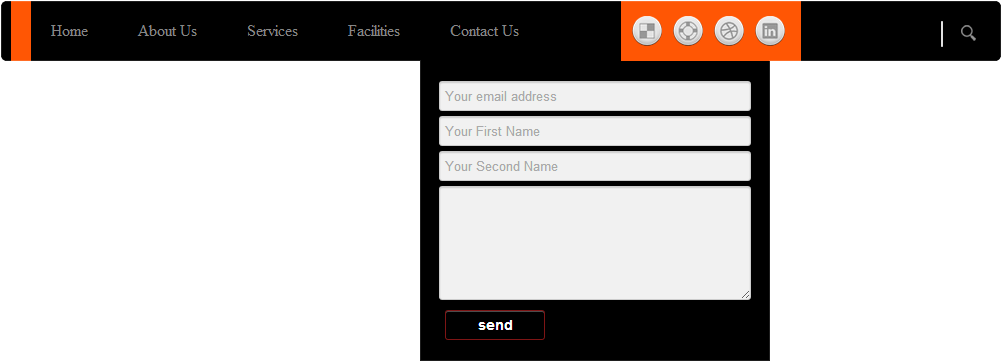 Website Contact Form Design PNG Image