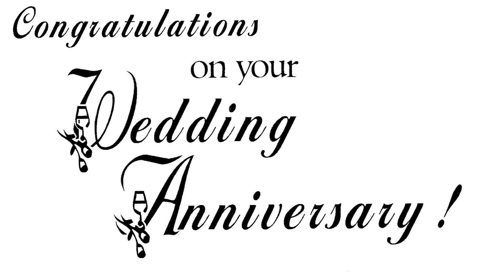 Wedding Anniversary Congratulations PNG Image