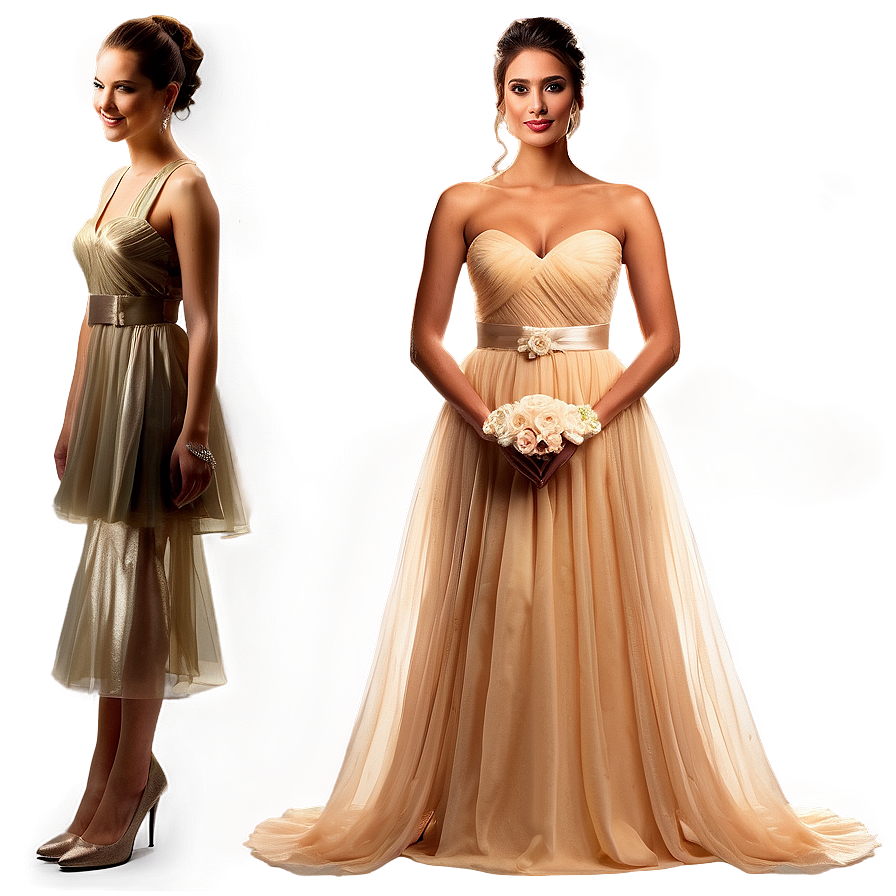 Wedding Bridesmaid Dresses Png 06112024 PNG Image