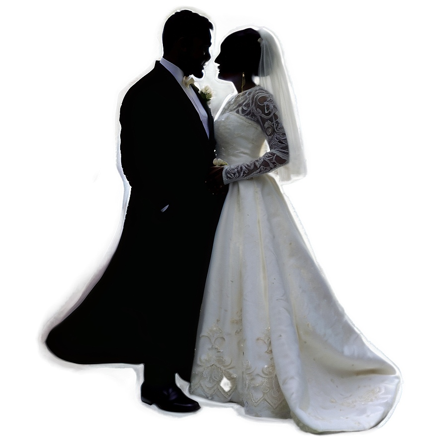 Wedding Couple Silhouette Png 06202024 PNG Image