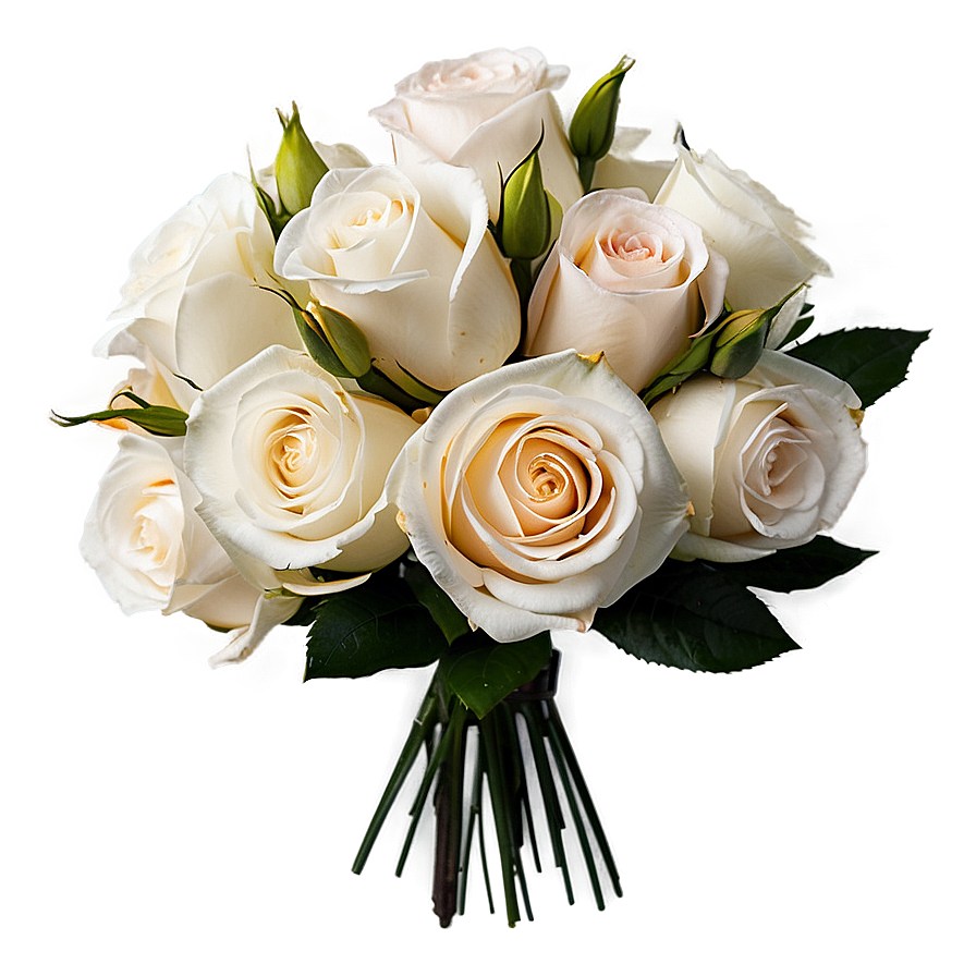 Wedding Roses Bouquet Png Nue PNG Image