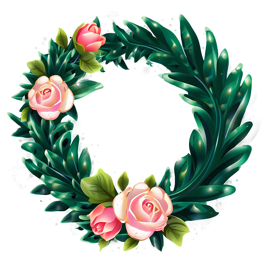 Wedding Wreath Illustration Png Gih90 PNG Image