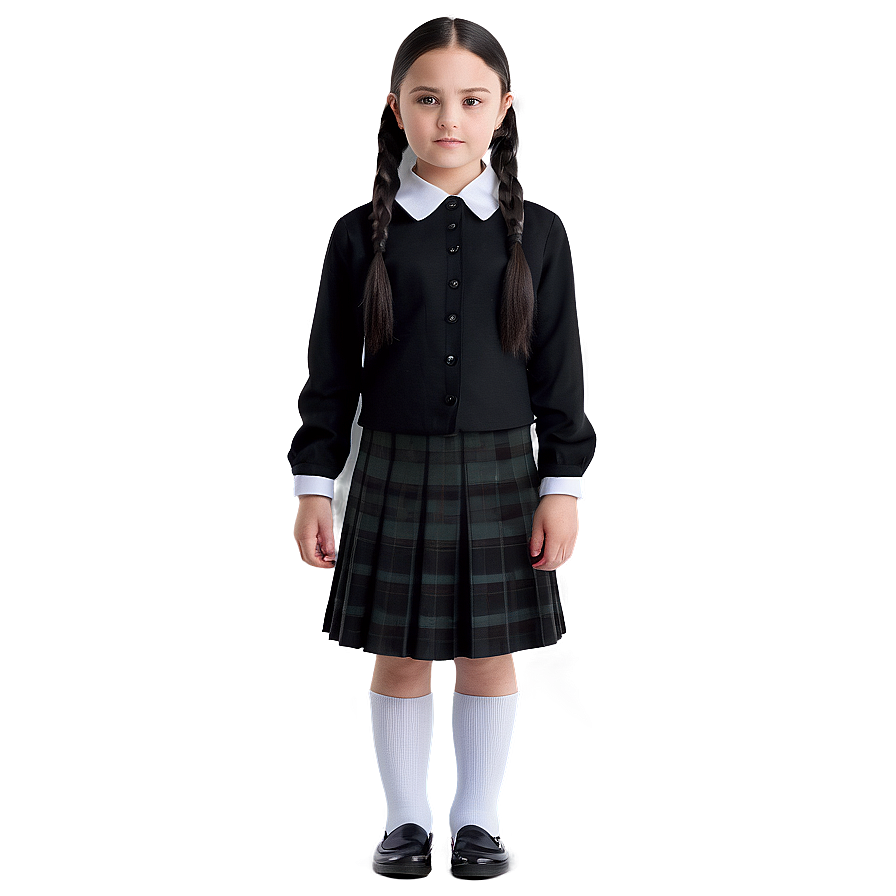 Wednesday Addams School Uniform Png 23 PNG Image