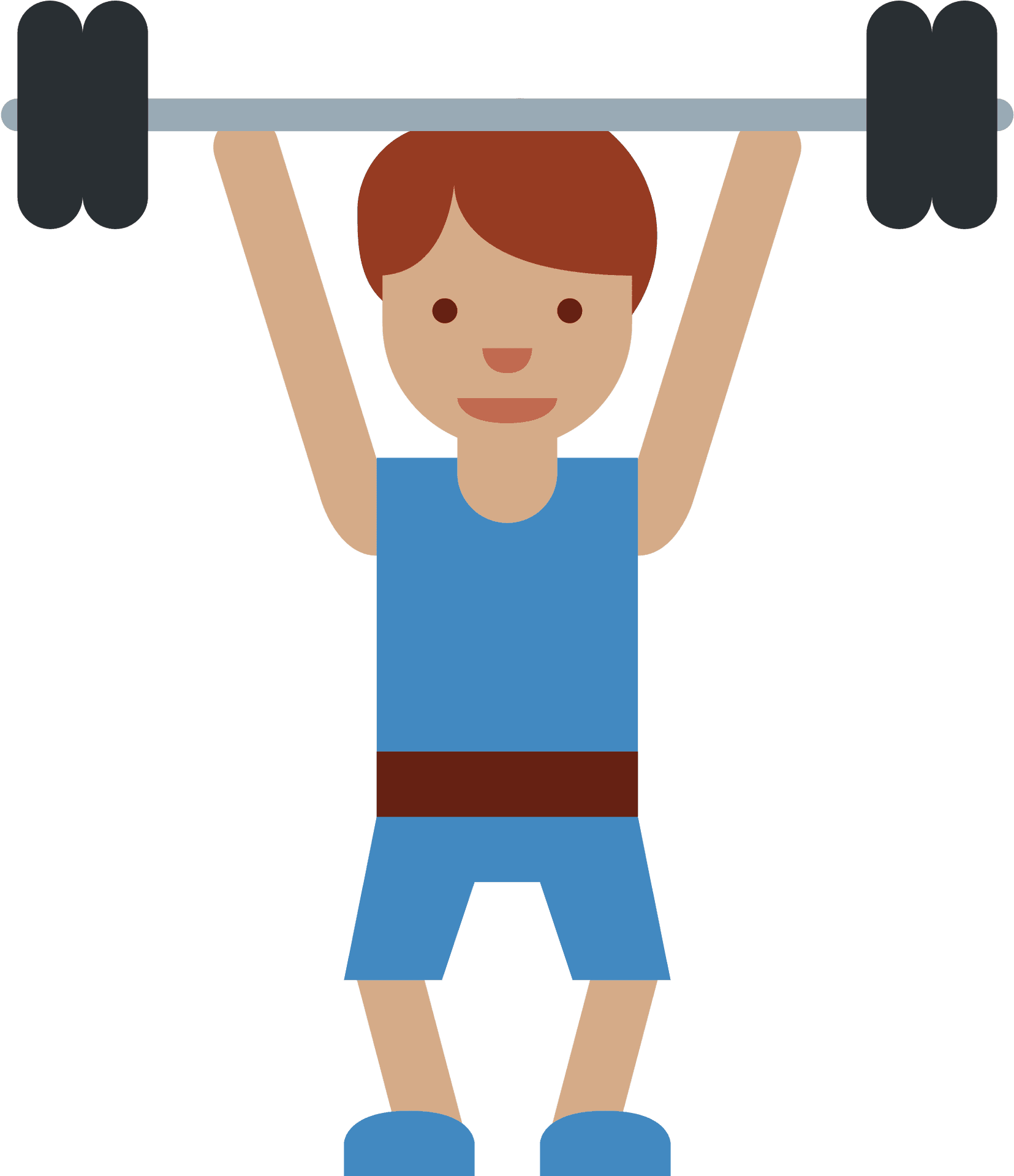 Weightlifting Cartoon Character.png PNG Image