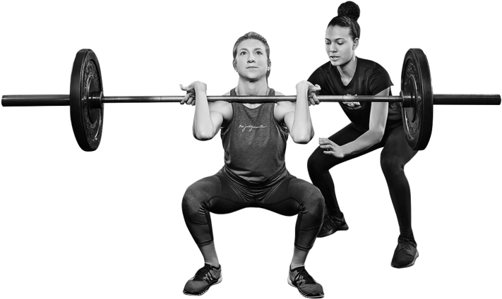 Weightlifting Training Assistance Spotter PNG Image