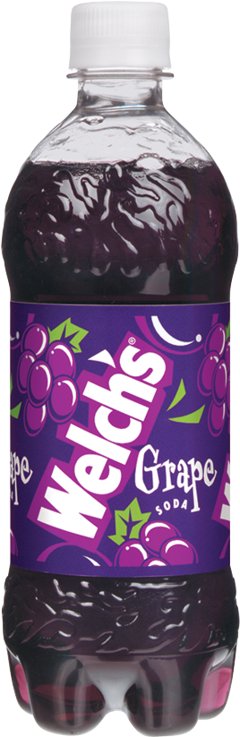 Welchs Grape Soda Bottle PNG Image