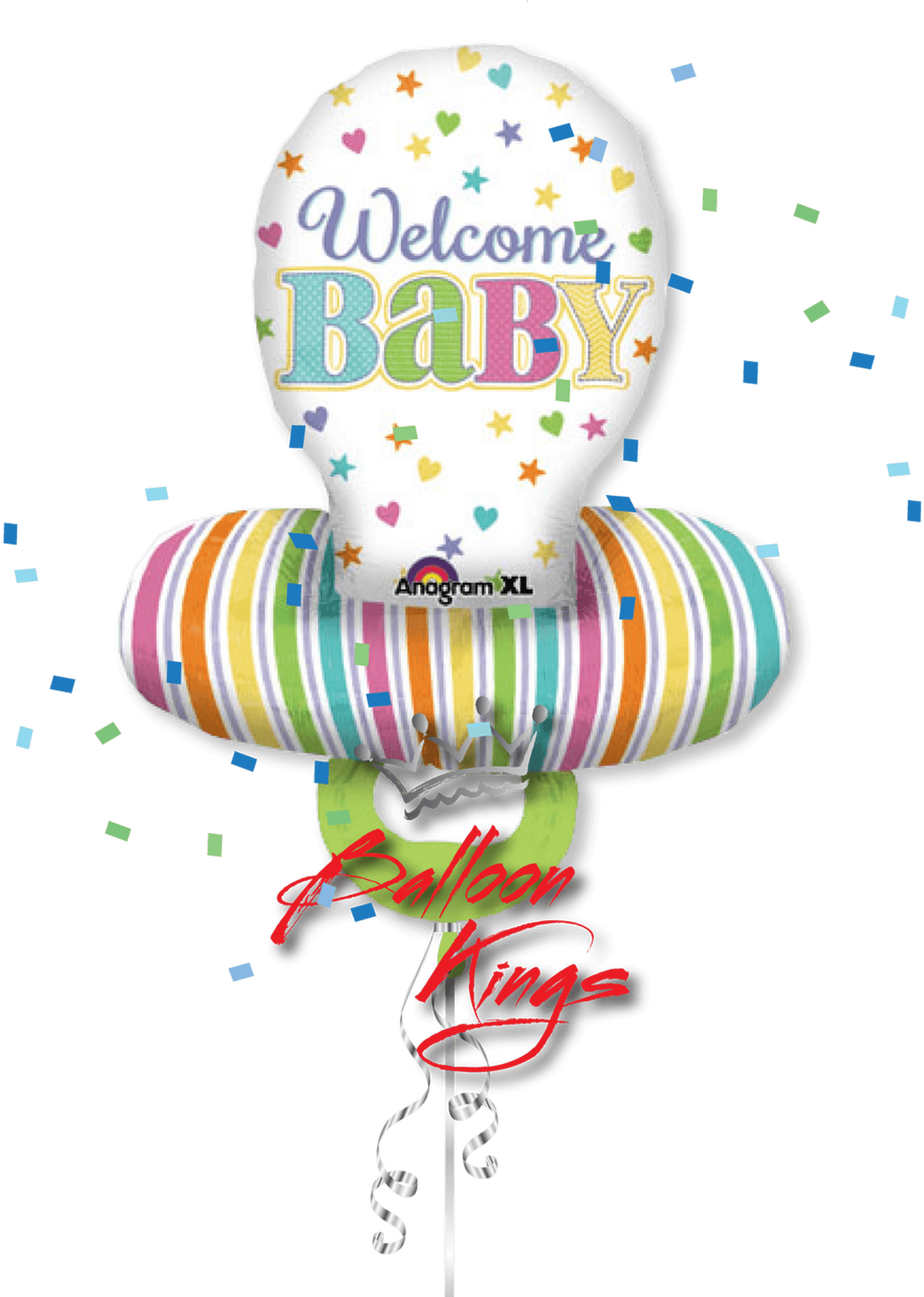 Welcome Baby Balloon Celebration PNG Image