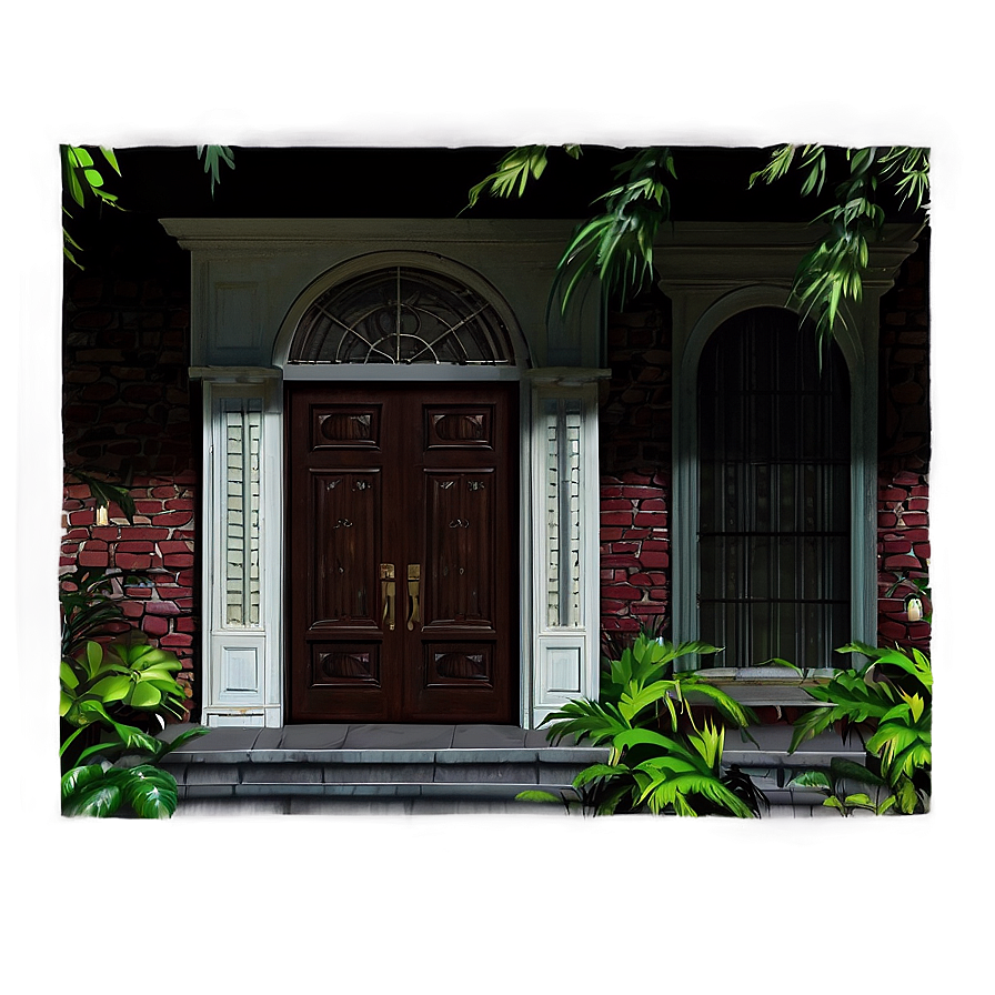 Welcoming Mansion Entrance Png 81 PNG Image