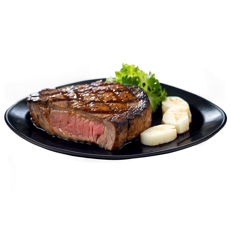 Well-done Steak Meal Png Atx30 PNG Image