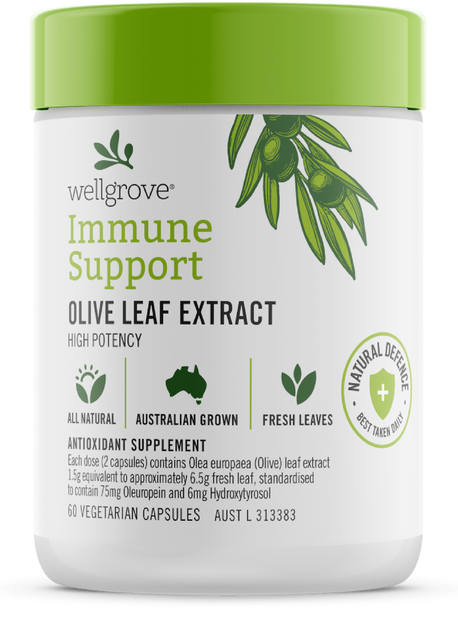 Wellgrove Immune Support Olive Leaf Extract PNG Image