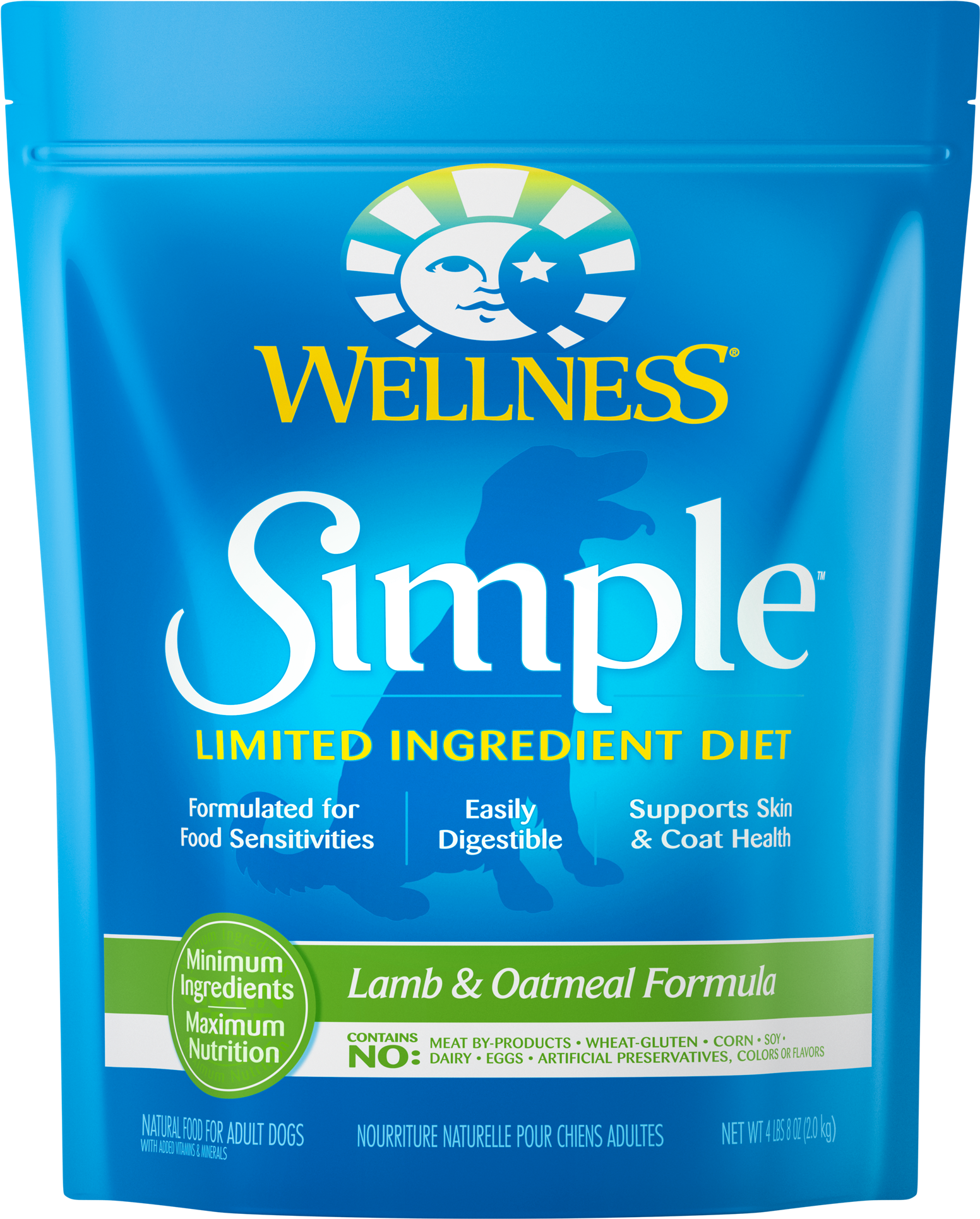 Wellness Simple Dog Food Lamb Oatmeal PNG Image