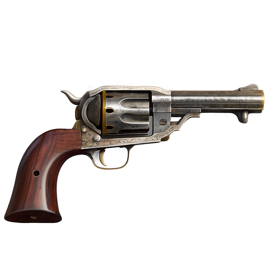 Western Duel Revolver Png Sow PNG Image