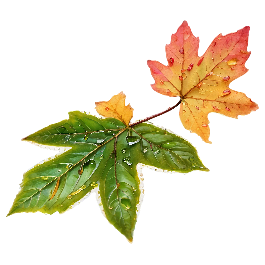 Wet Fallen Leaves After Rain Png Kda PNG Image