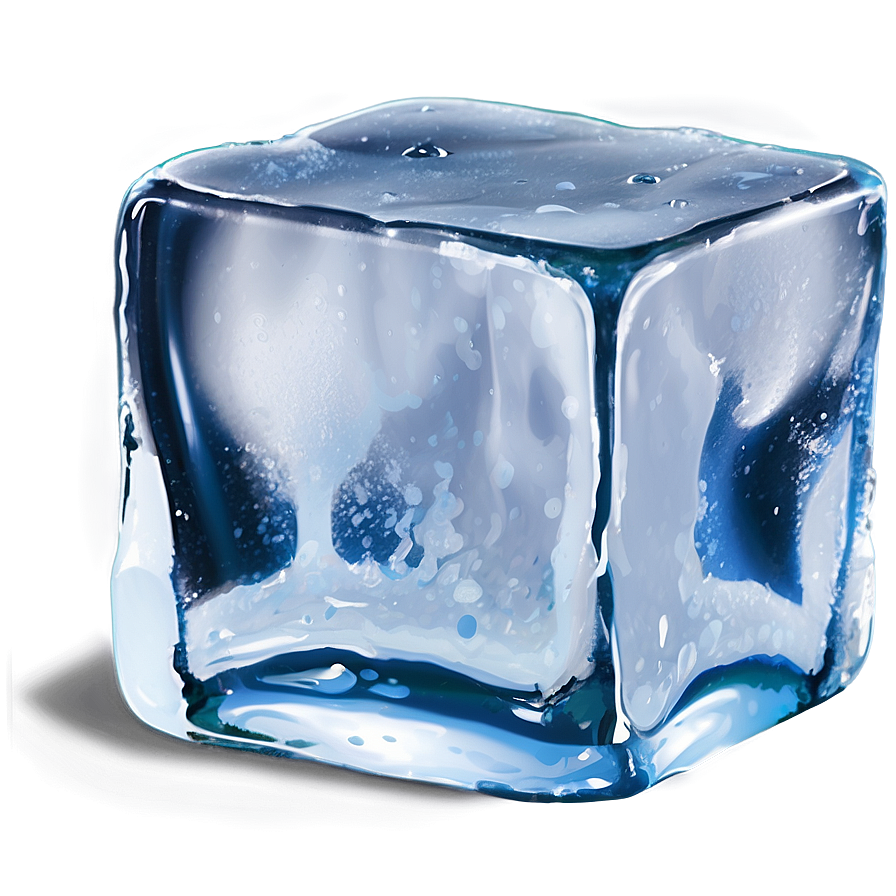 Wet Ice Cube Png Mod80 PNG Image