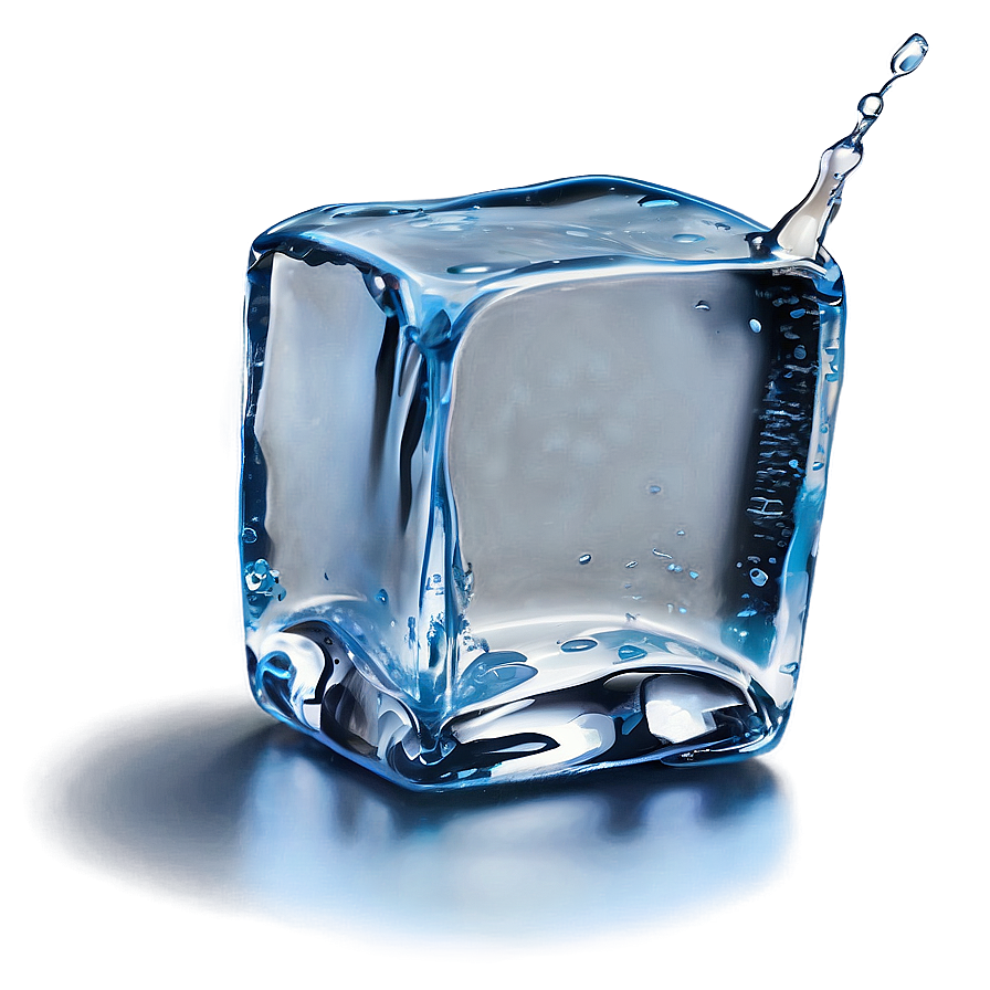 Wet Ice Cube Png Xqv78 PNG Image