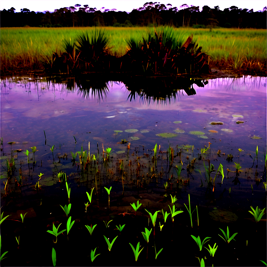 Wet Marshland Area Png 4 PNG Image