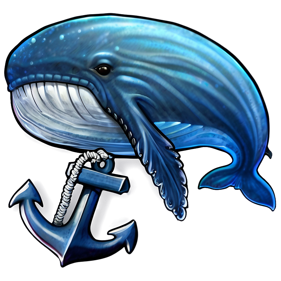 Whale And Anchor Png 31 PNG Image