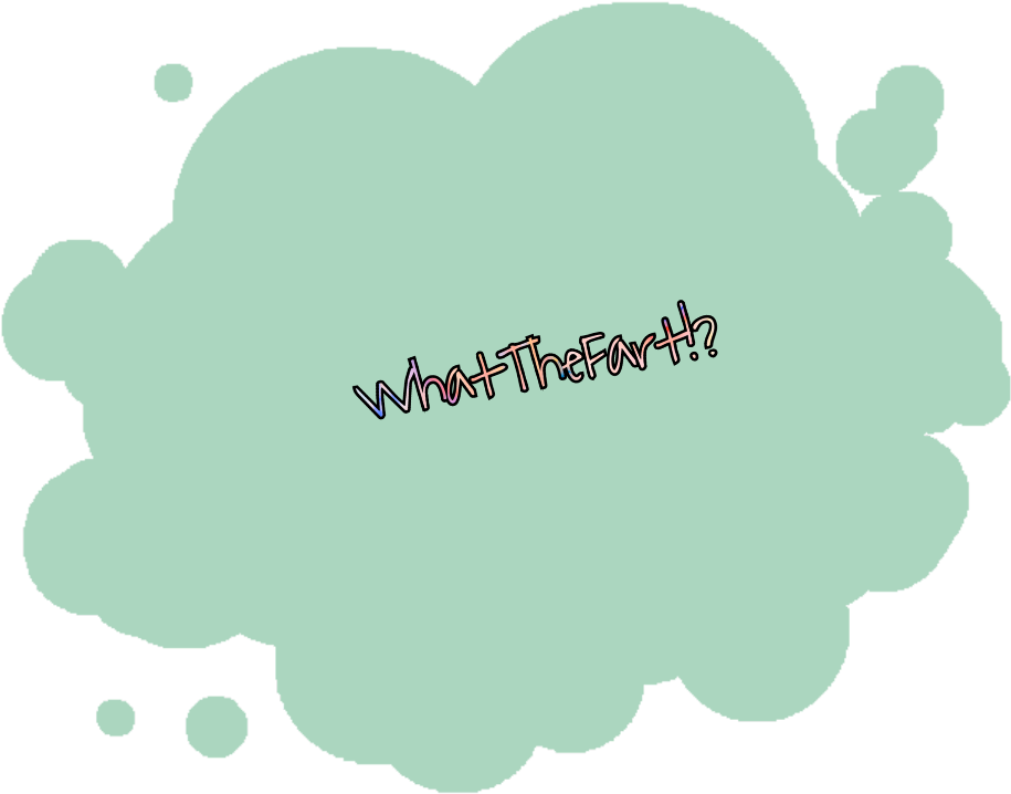 What The Fart Cloud Graphic PNG Image