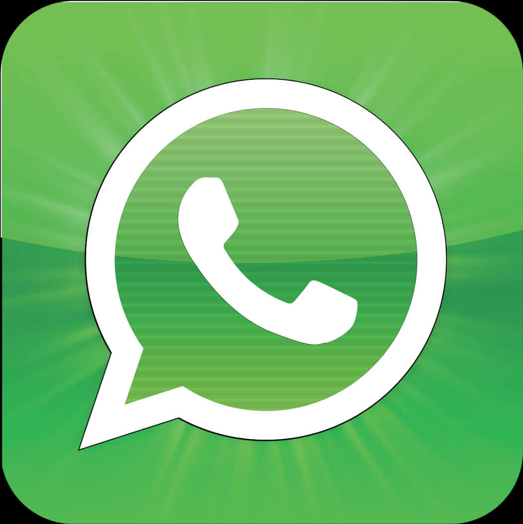 Whats App Logo Green Background PNG Image