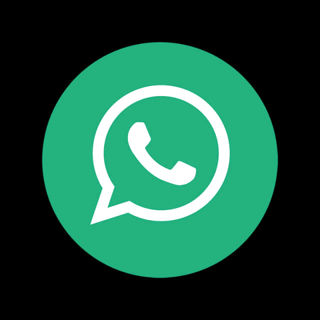 Whats App Logo Green Background PNG Image