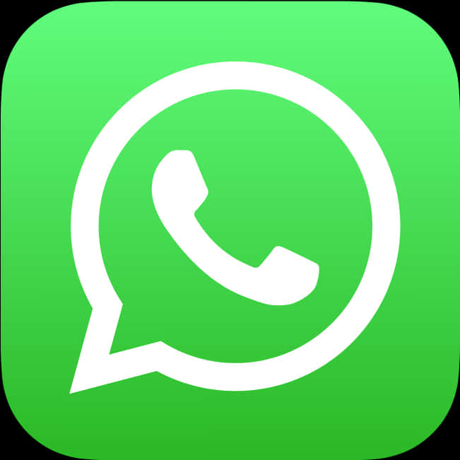 Whats App Logo Green Background PNG Image