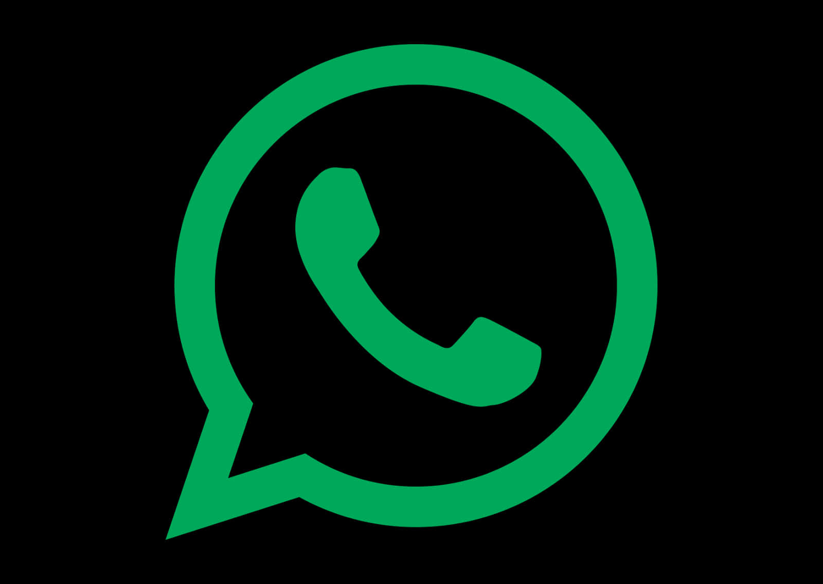 Whats App Logo Green Background PNG Image