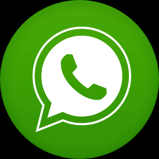 Whats App Logo Green Background PNG Image